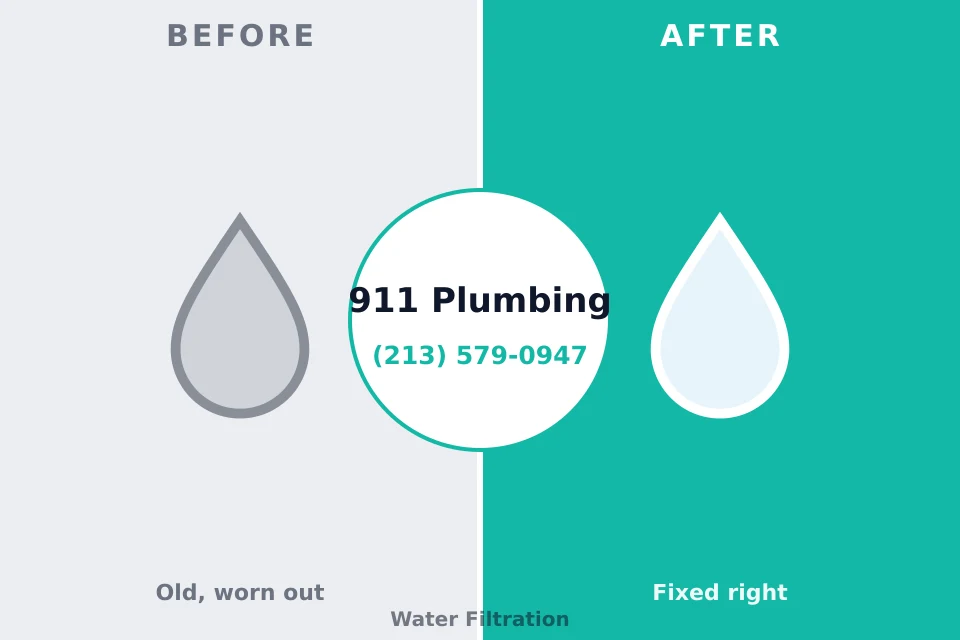 Before and after: plumbing repair Grand Blanc, MI